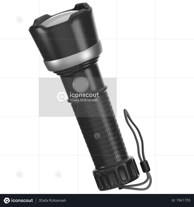 Police Flashlight  3D Icon