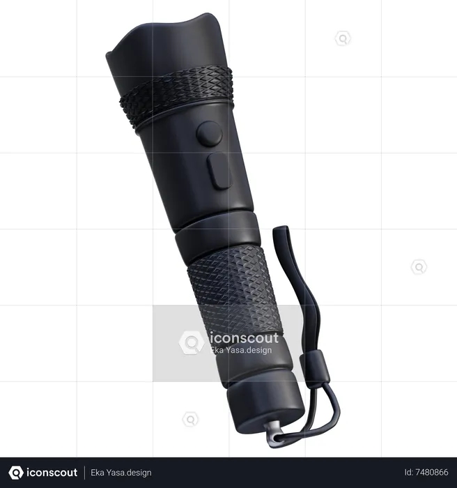 Police Flashlight  3D Icon