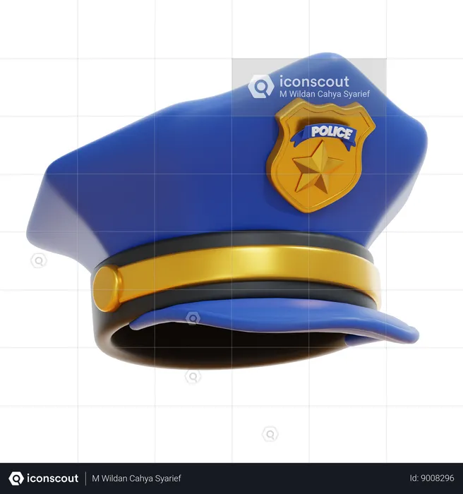 POLICE HAT  3D Icon