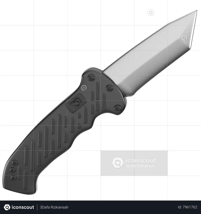 Police Knife  3D Icon