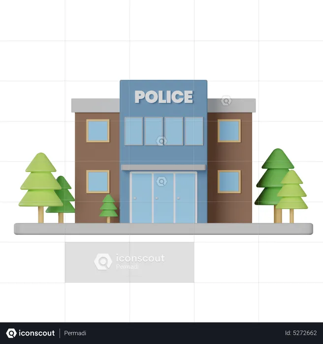 Police Office  3D Icon