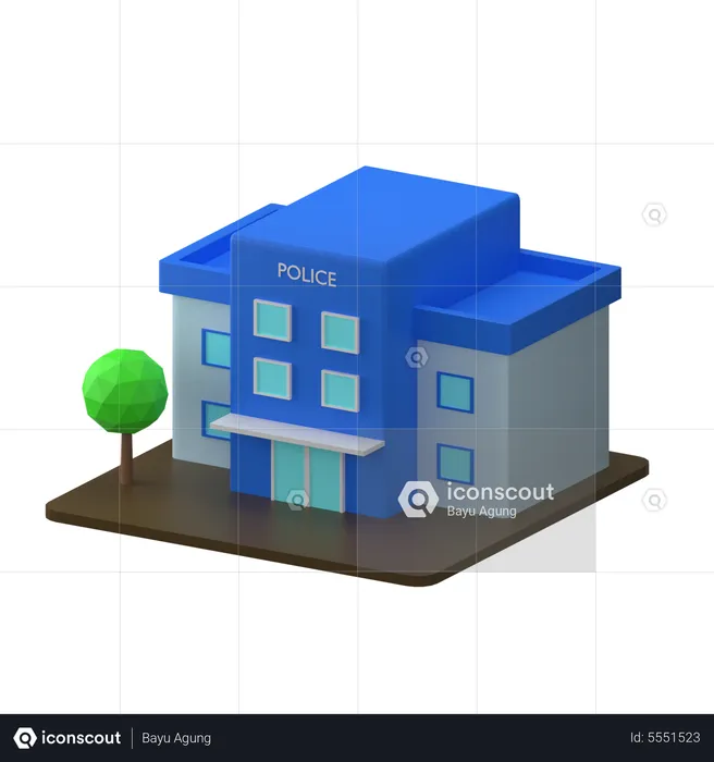 Police Office  3D Icon