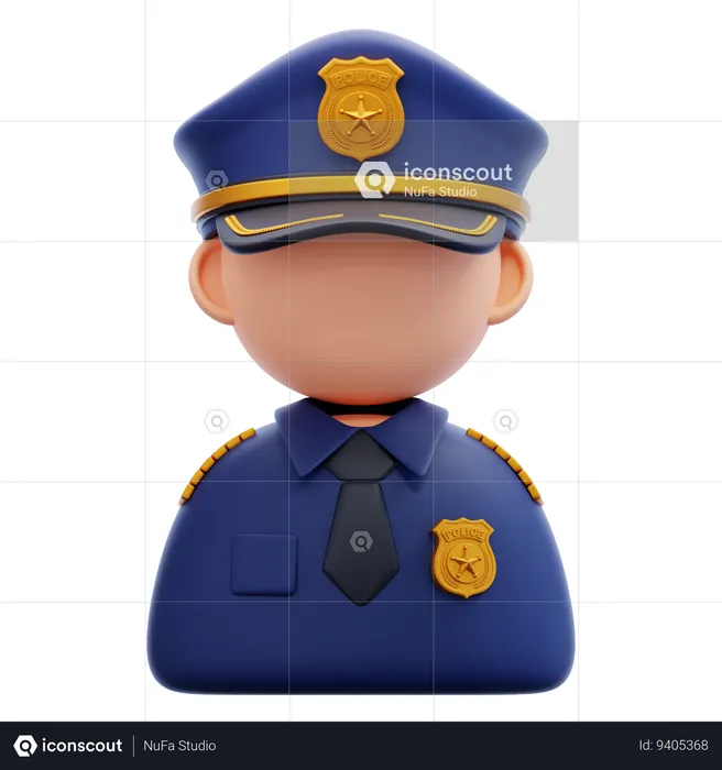 POLICE OFFICER  3D Icon