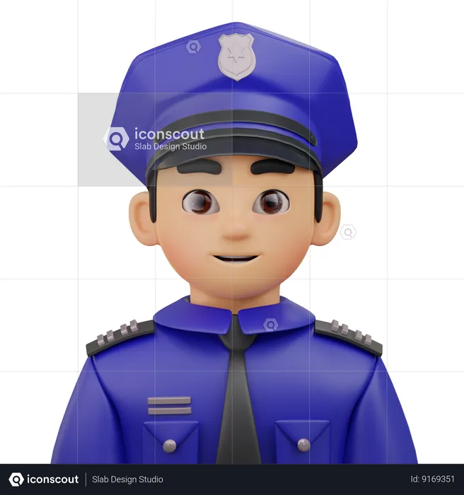 Police Officer  3D Icon