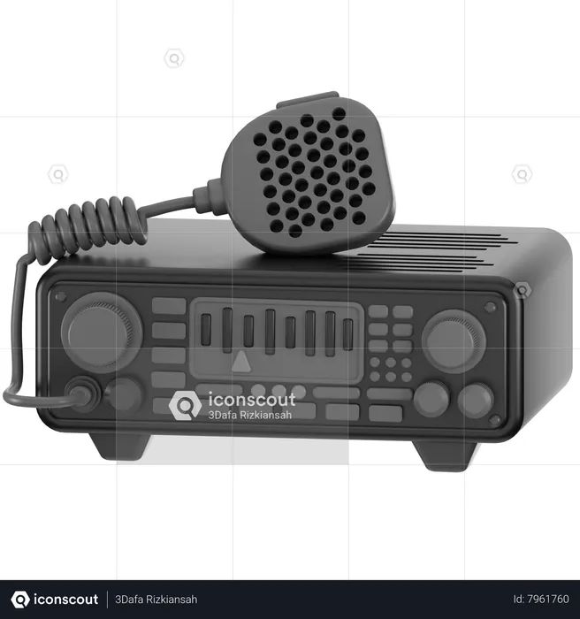 Police Radio  3D Icon