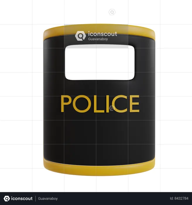 Police Shield  3D Icon