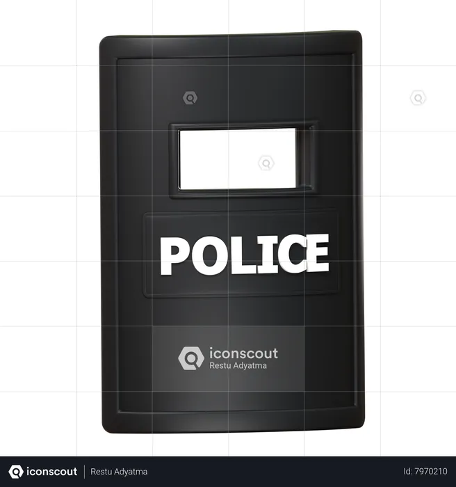 Police Shield  3D Icon