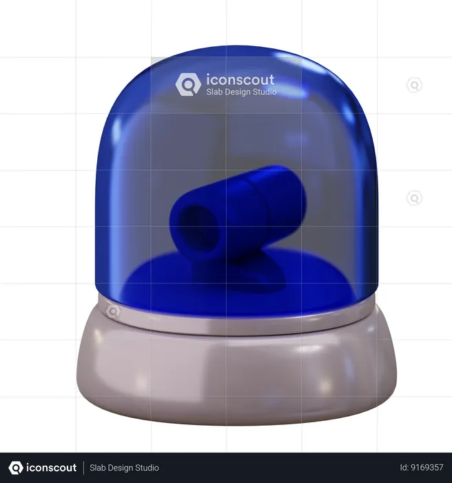 Police Siren  3D Icon