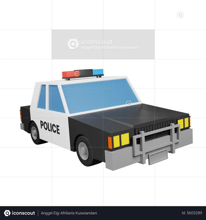 Police Van  3D Icon