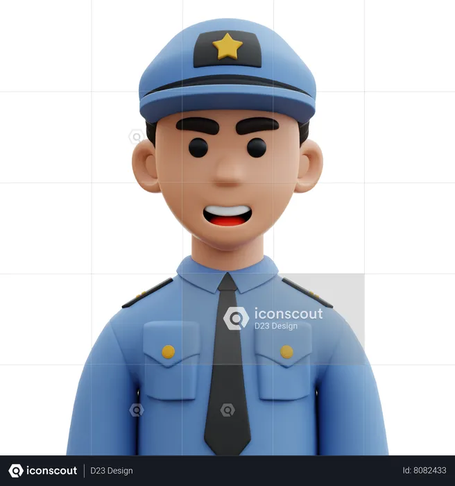 Policeman  3D Icon