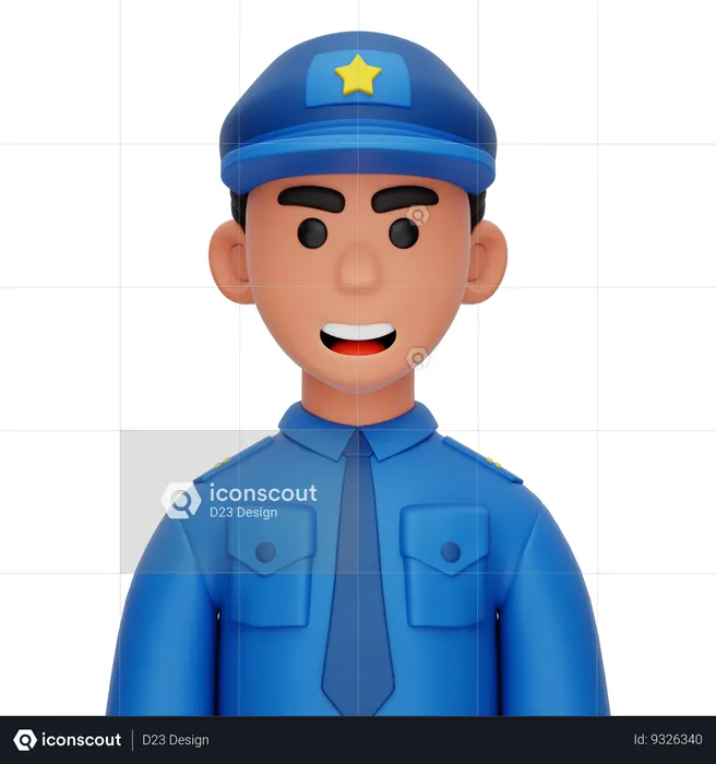 Policeman  3D Icon