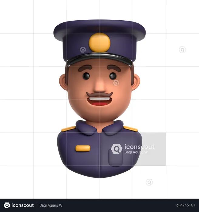 Policemen  3D Illustration