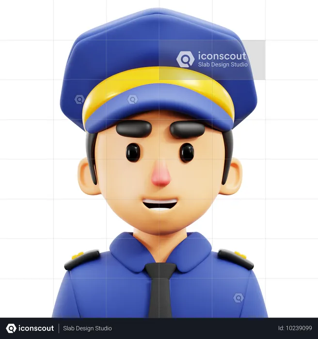 Policía  3D Icon