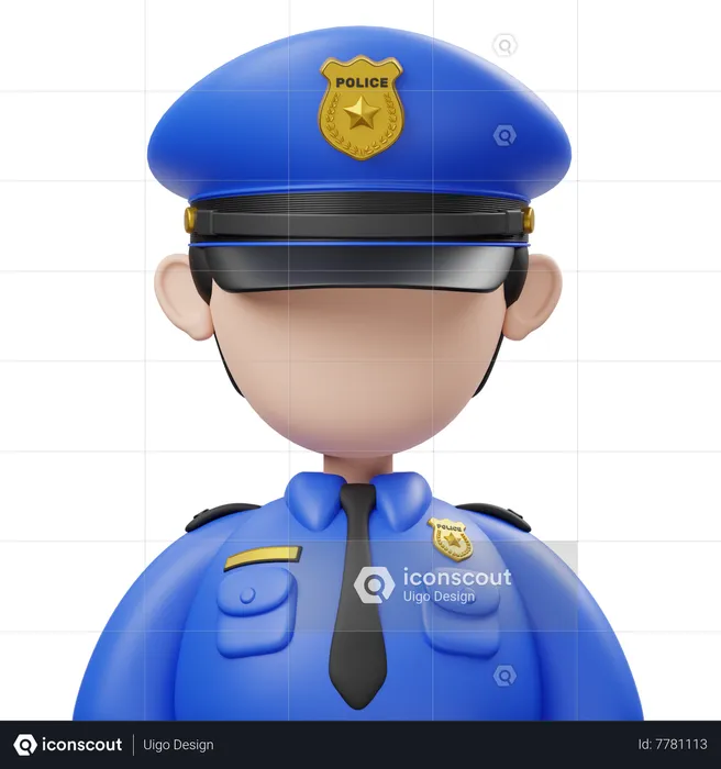Officier de police  3D Icon