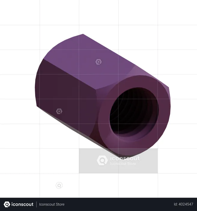 Polígono esculpido alongado  3D Illustration