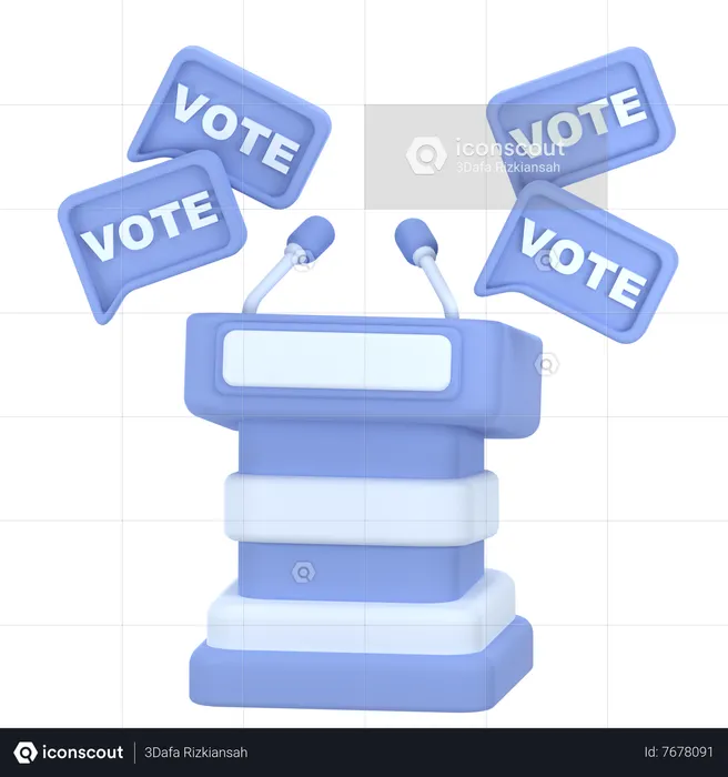 Political Campaigns  3D Icon