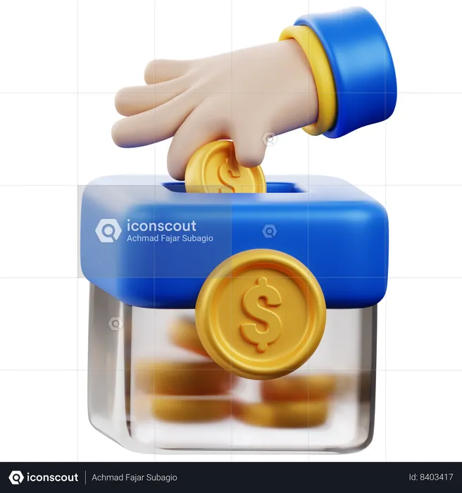 Political Fundraising  3D Icon