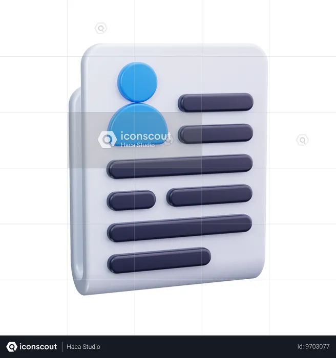 Political Newspaper  3D Icon