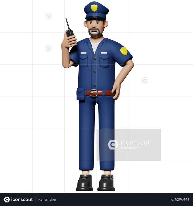 Polizei  3D Icon