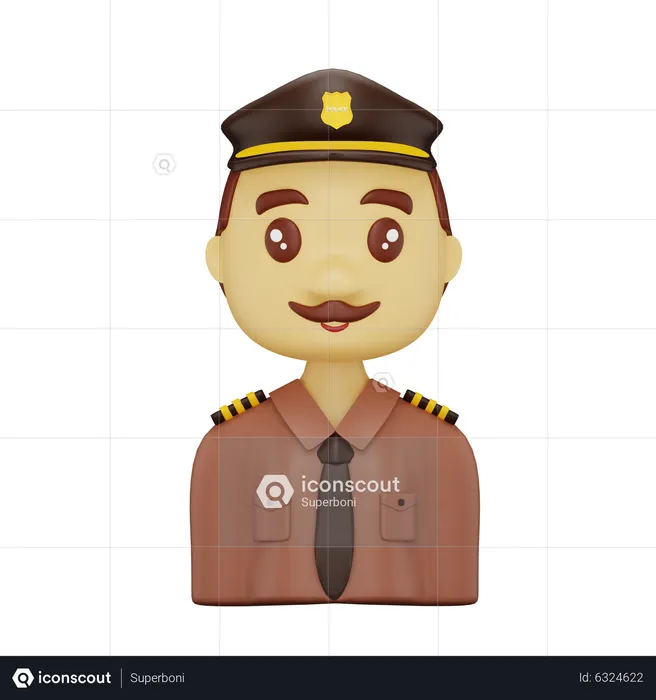 Polizei  3D Icon