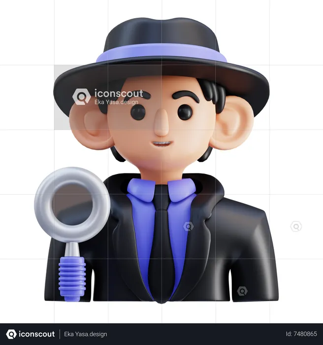 Ermittler der Polizei  3D Icon