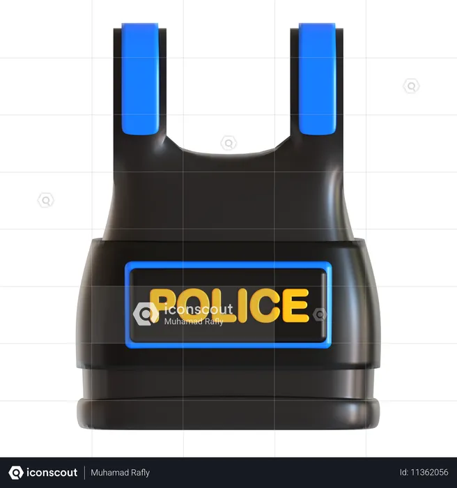 Polizei weste  3D Icon