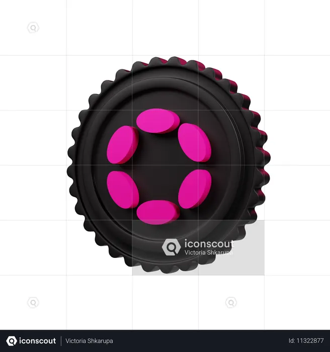 Polkadot  3D Icon