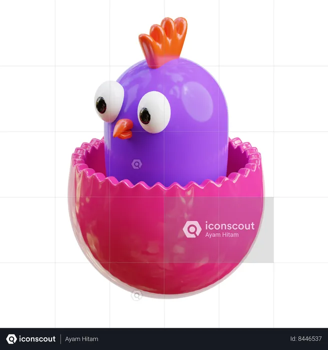 Pollito de pascua  3D Icon