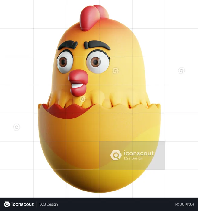 Pollito de pascua  3D Icon