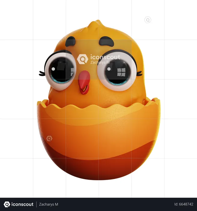 Pollito de pascua  3D Icon