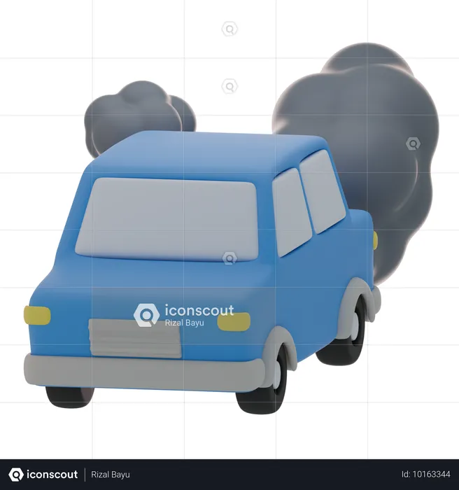 Pollution automobile  3D Icon