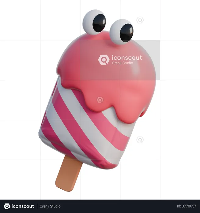 Polo de helado  3D Icon