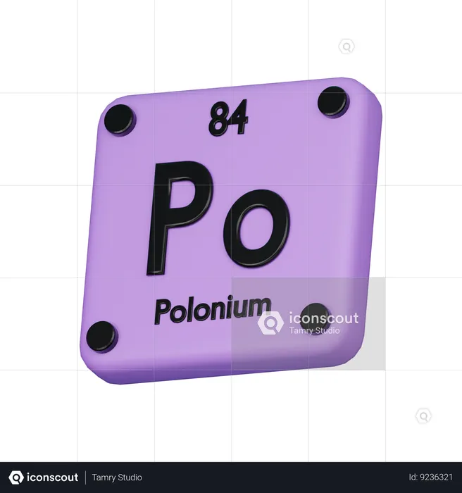 Polonium  3D Icon