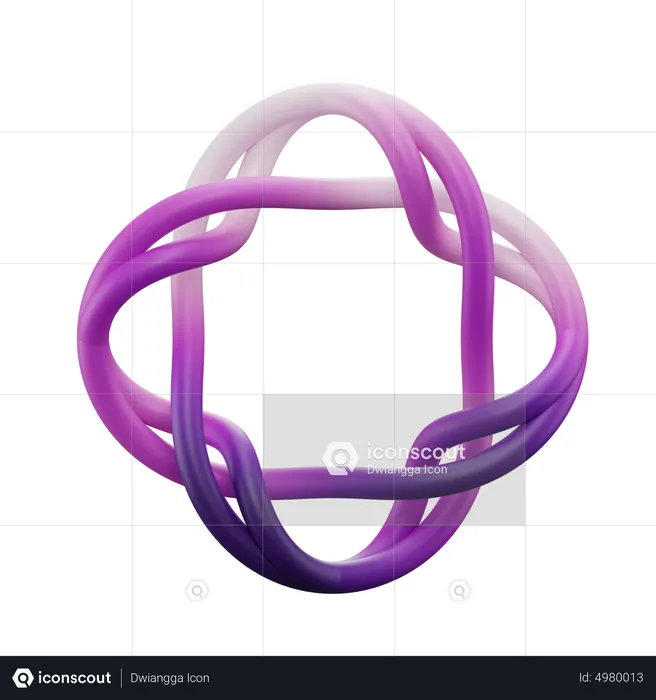 Poly-Twist-Knoten  3D Icon