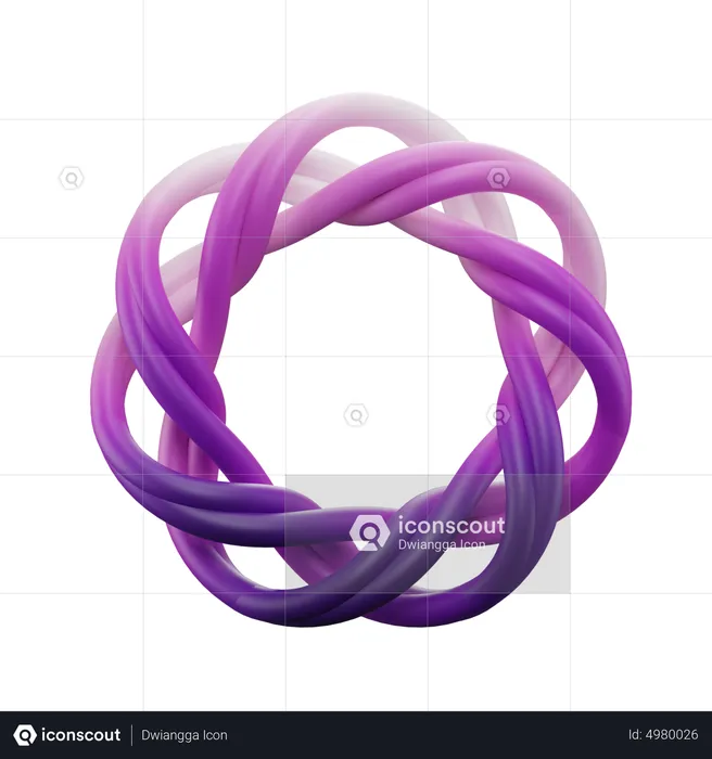 Poly-Twist-Knoten  3D Icon