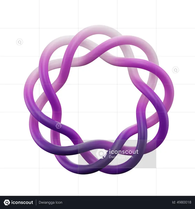 Poly Twist Knots  3D Icon