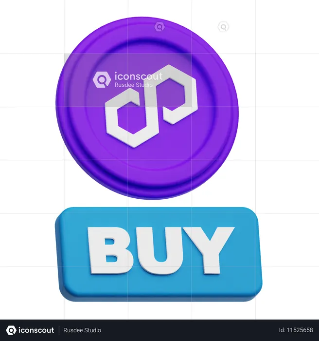 Polygon Buy  3D Icon