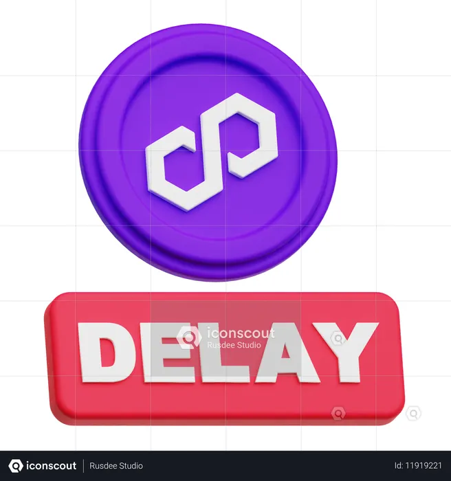 Polygon Delay  3D Icon