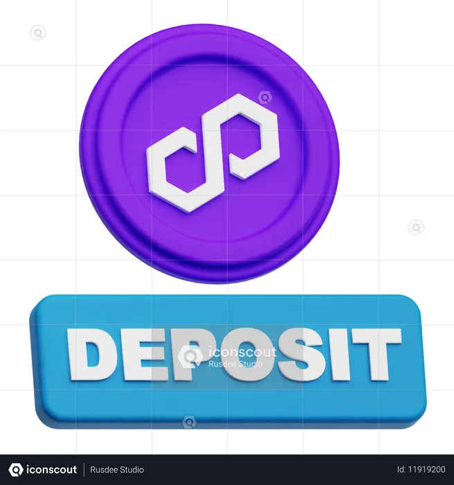 Polygon Deposit  3D Icon