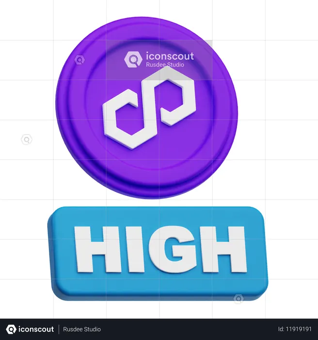 Polygon High  3D Icon