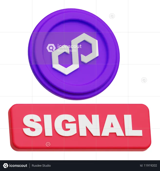 Polygon Signal  3D Icon