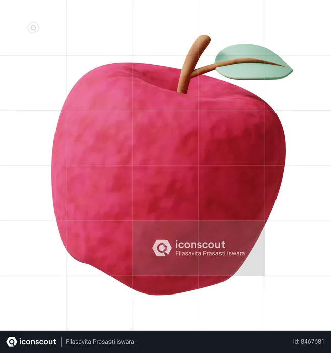 Pomme  3D Icon