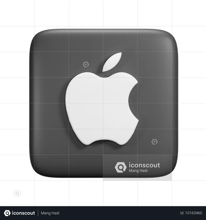 Pomme Logo 3D Icon