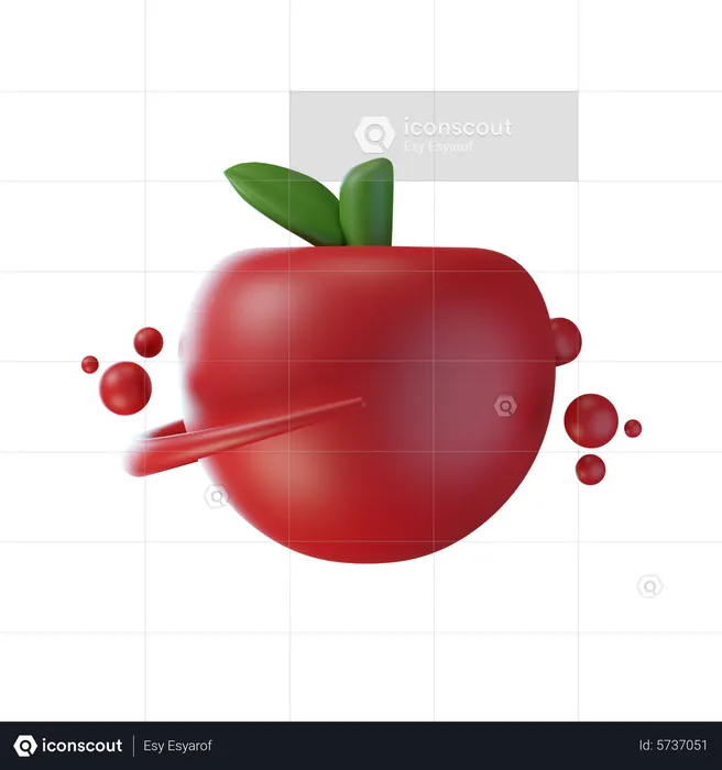 Pomme  3D Icon