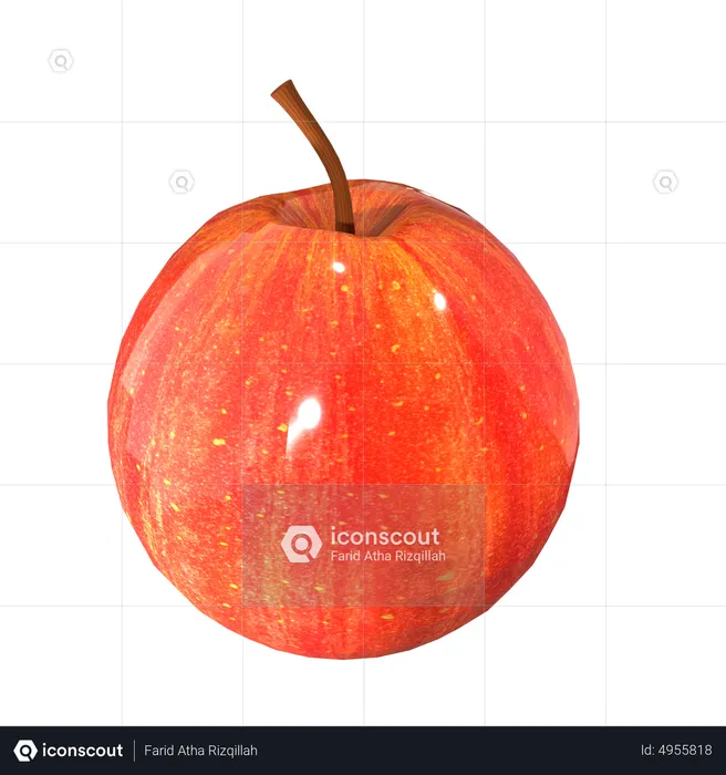 Pomme  3D Icon