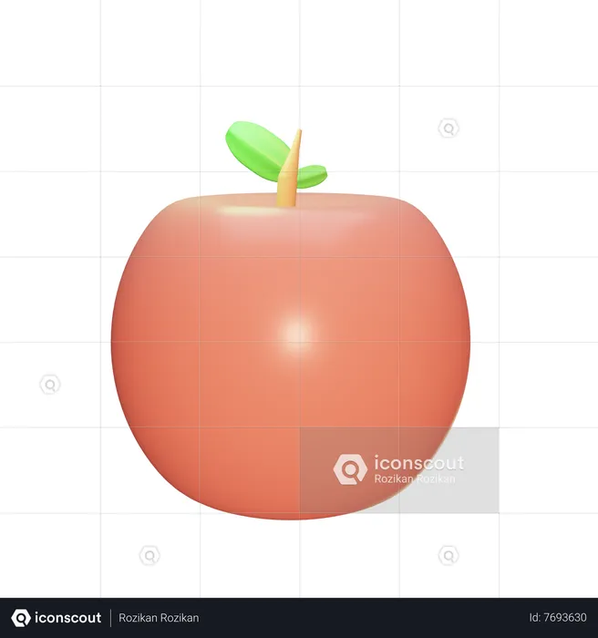 Pomme  3D Icon