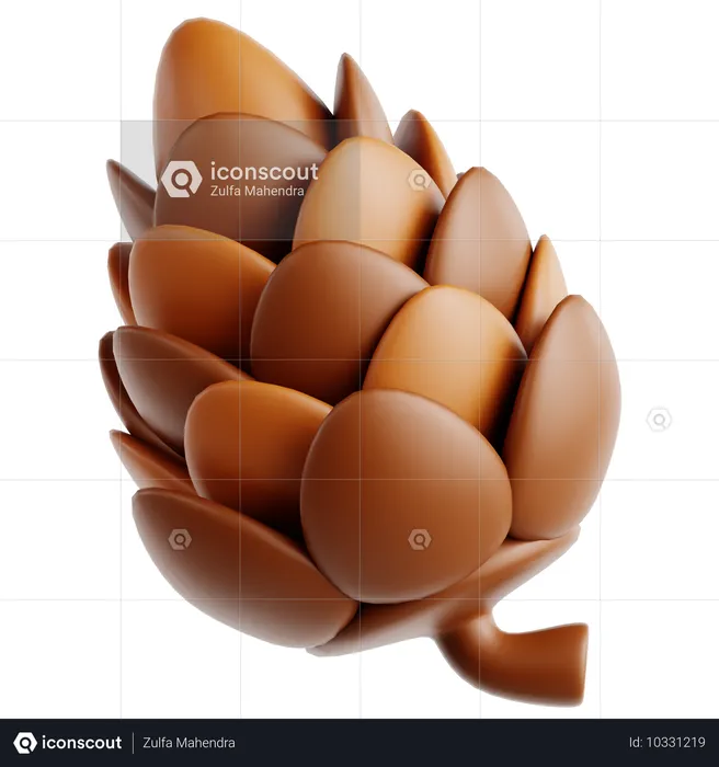 Pomme de pin  3D Icon