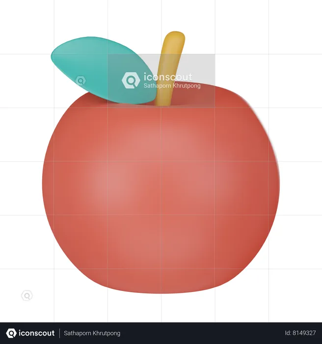 Pomme rouge  3D Icon