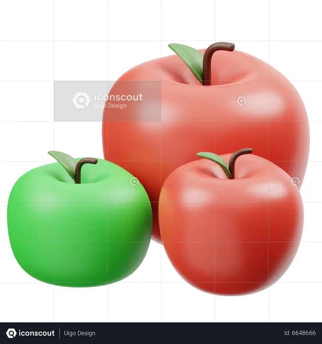 Pommes  3D Icon