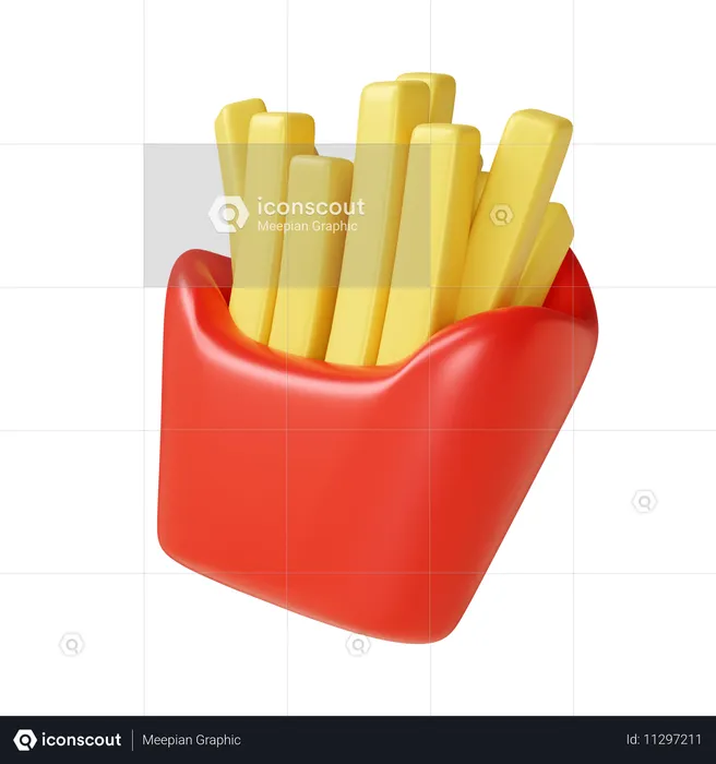 Pommes frites  3D Icon